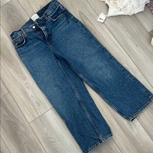 REFORMATION | Arleth Mid Rise Straight Leg Cropped Jeans